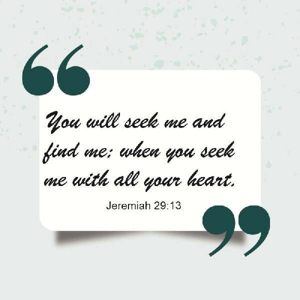 Jeremiah 29:13